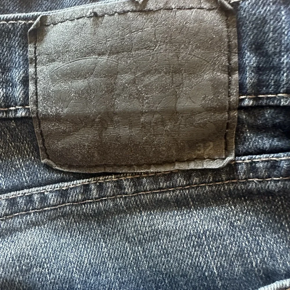 Levi's 511 Jeans Men's 34x32 Blue Dark Wash Regular Fit Straight Leg Modern Flaw